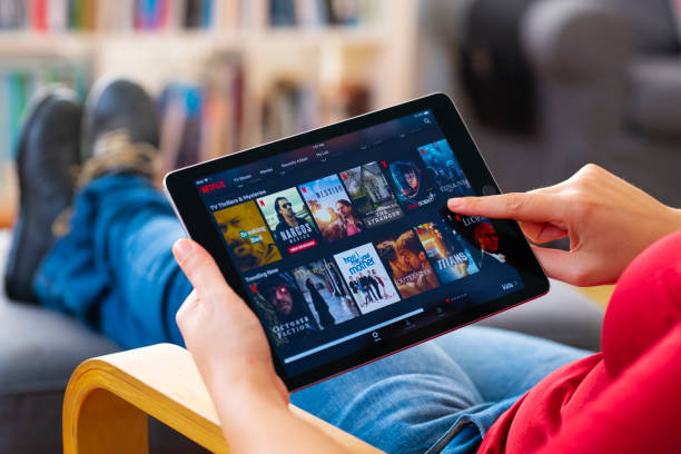 Watching Netflix movies 