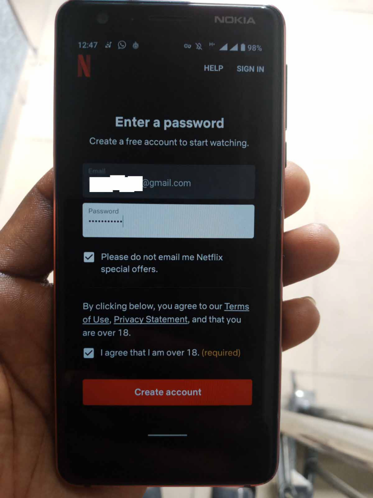 successfully created your Netflix account