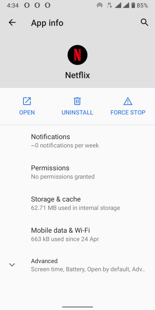 Step #4: Clear Your Netflix App Data