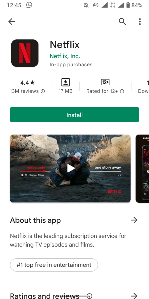 Step #1: Install or Update the Netflix App