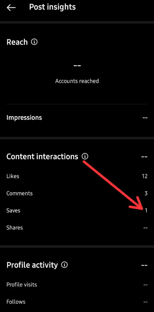 Tap view insights.