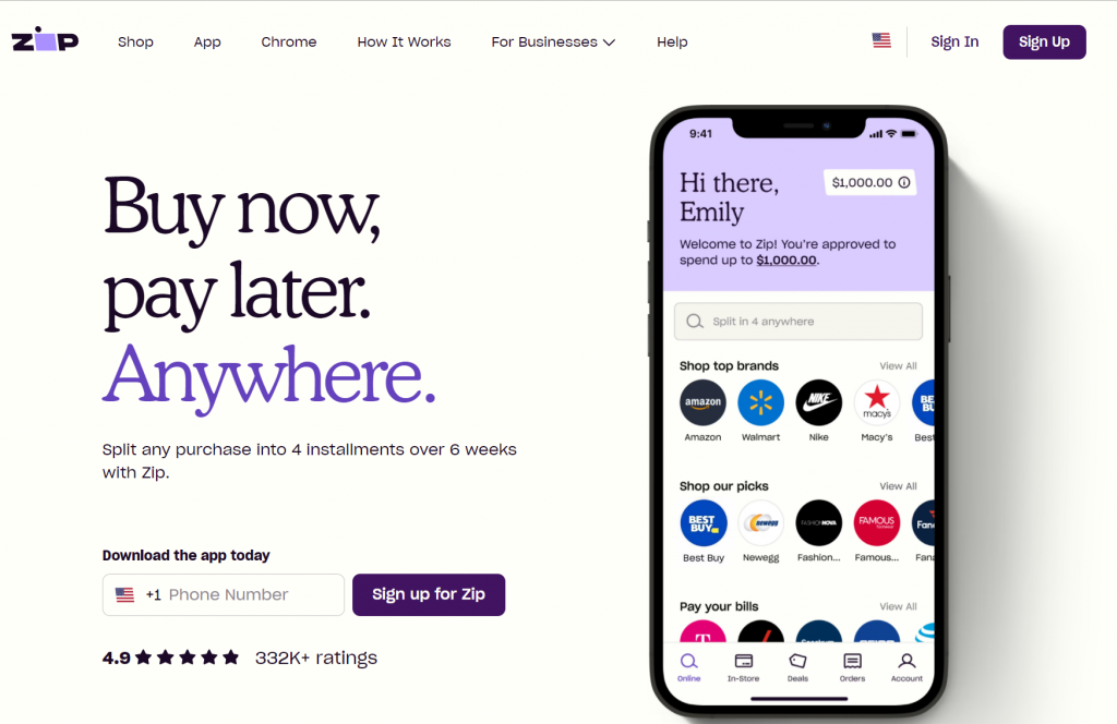 Zip Pay Best 'Buy Now, Pay Later with No Credit Check