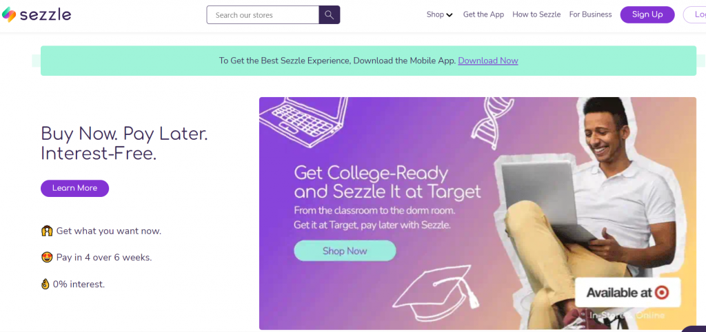 Sezzle-Highest-shopper-rated-Buy-Now-Pay-Later-solution