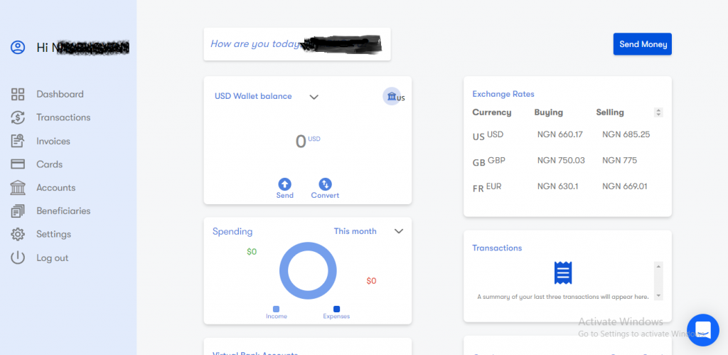 Welcome to your Geegpay Dashboard