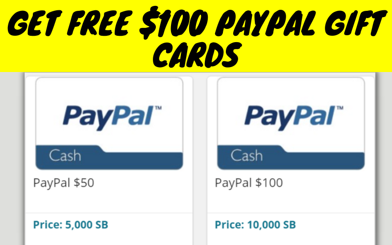 Get Free $100 PayPal Cash - wide 7