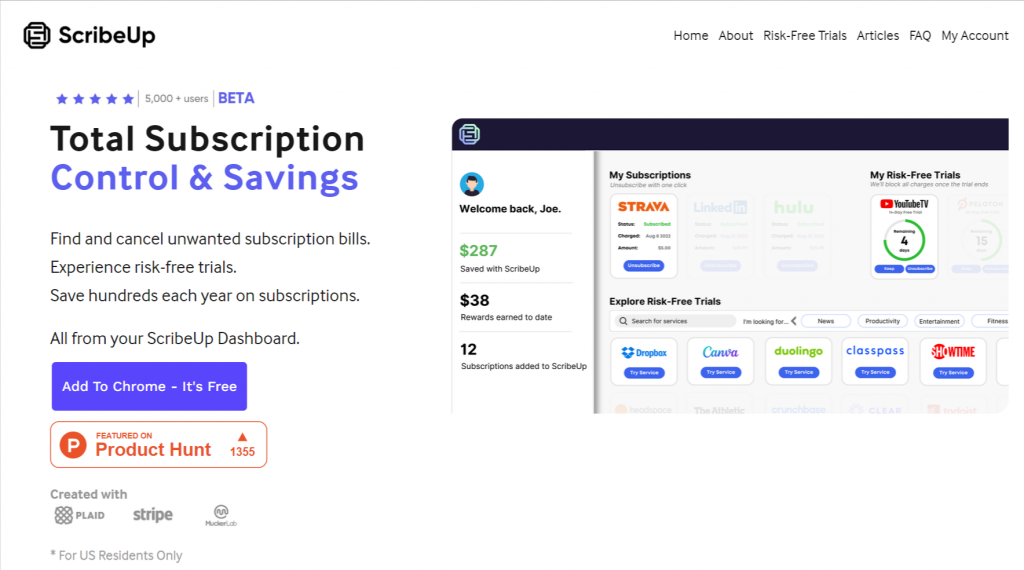 ScribeUp-Total-Subscription-Control-Savings