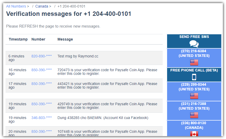 Free Online Phone | Instantly Receive SMS Online