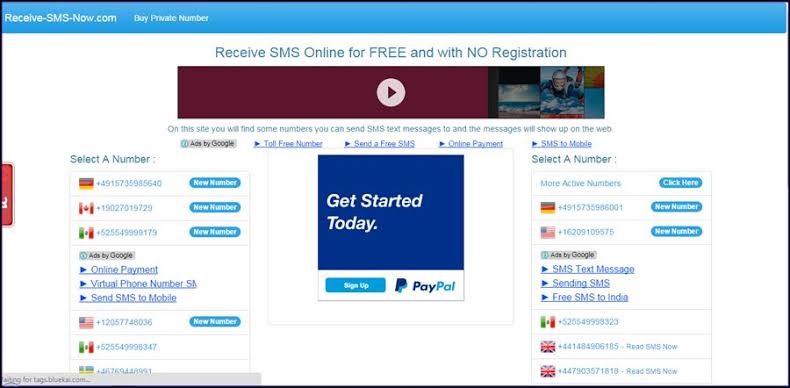 Receive SMS | Receive SMS Online